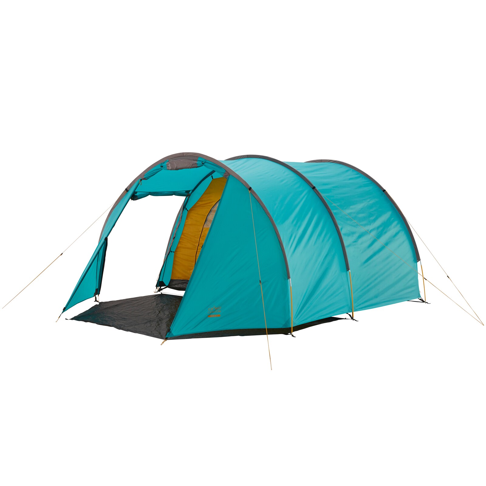 GRAND CANYON Tunelzelt Robson 4 Personen Zelt Familien Camping Leicht Vorraum Farbe: Blue Grass