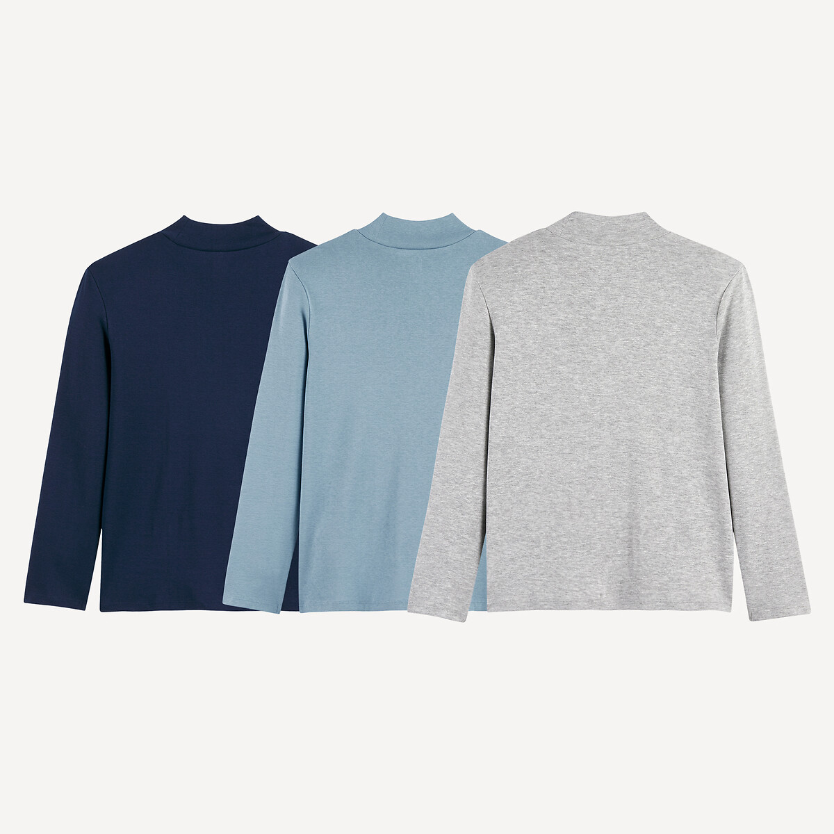 COLEÇÃO LA REDOUTE<br>Conjunto de 3 suéteres de gola alta