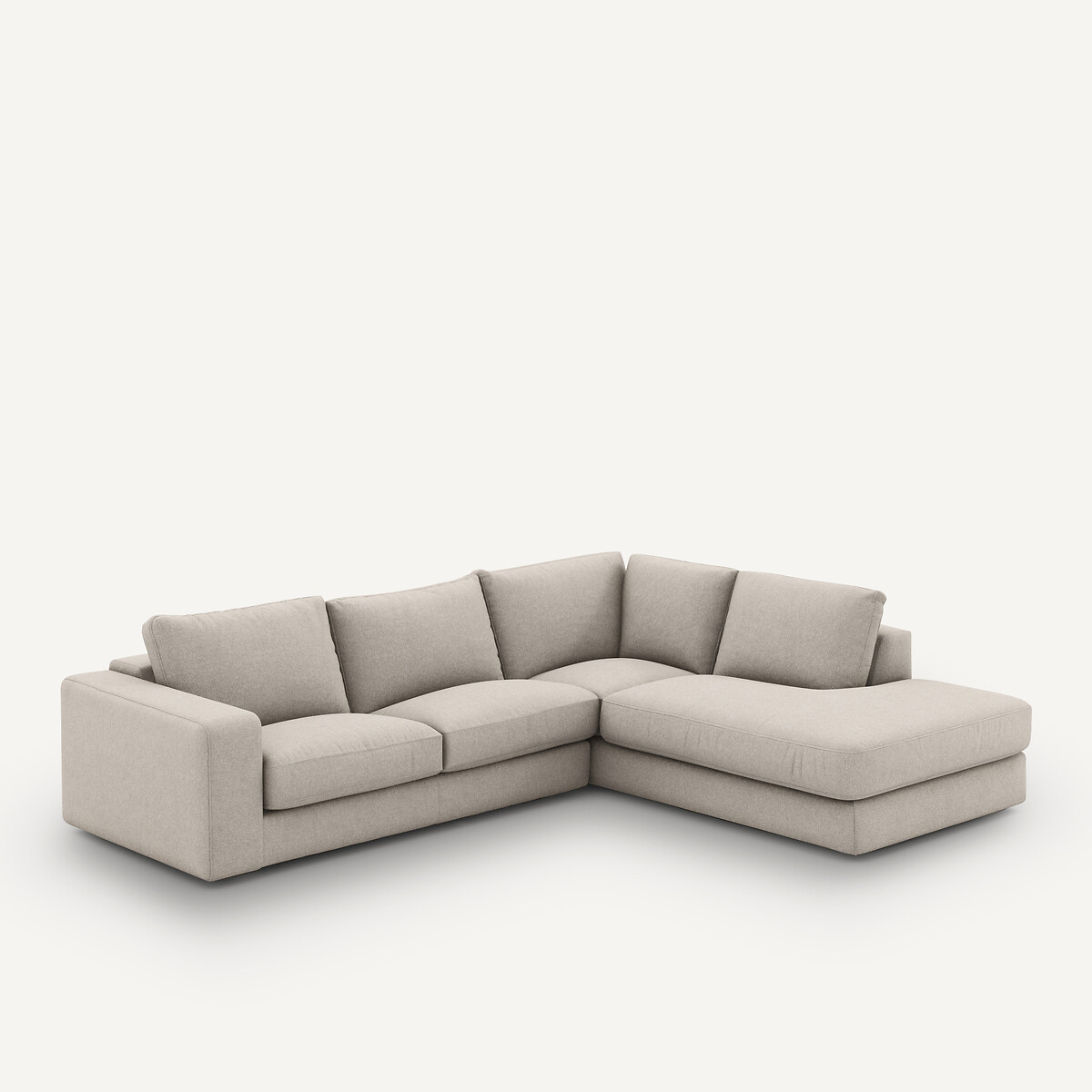 AM.PM<br>Sofá de canto, viscose/linho texturizado, Skander