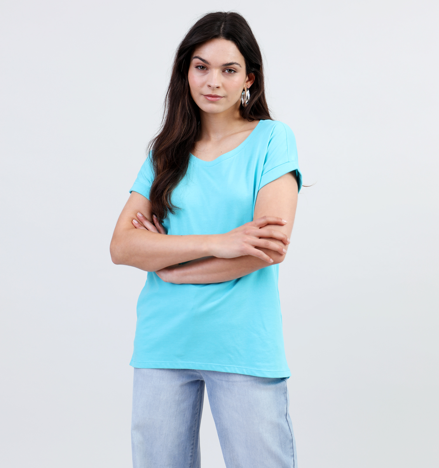T-shirt turquoise