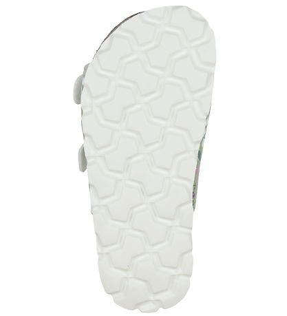 Superfit Sandalen - Fussbettpantoffel - Grün m. Print