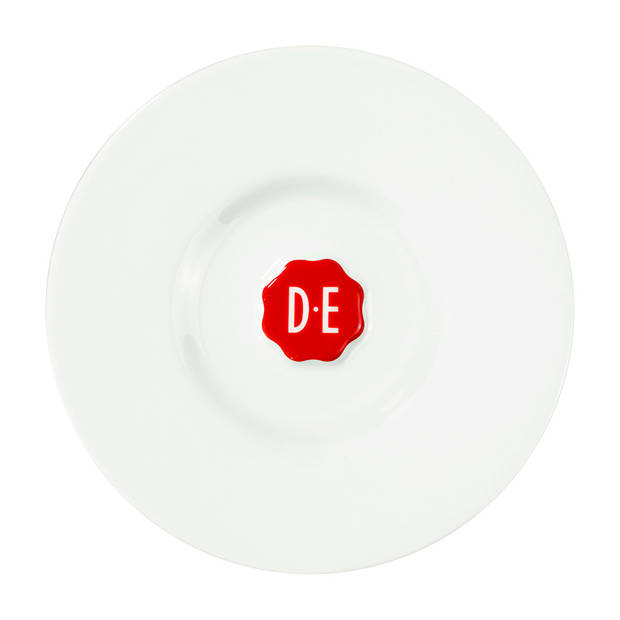 Douwe Egberts koffieschotel - Ø 15 cm - wit