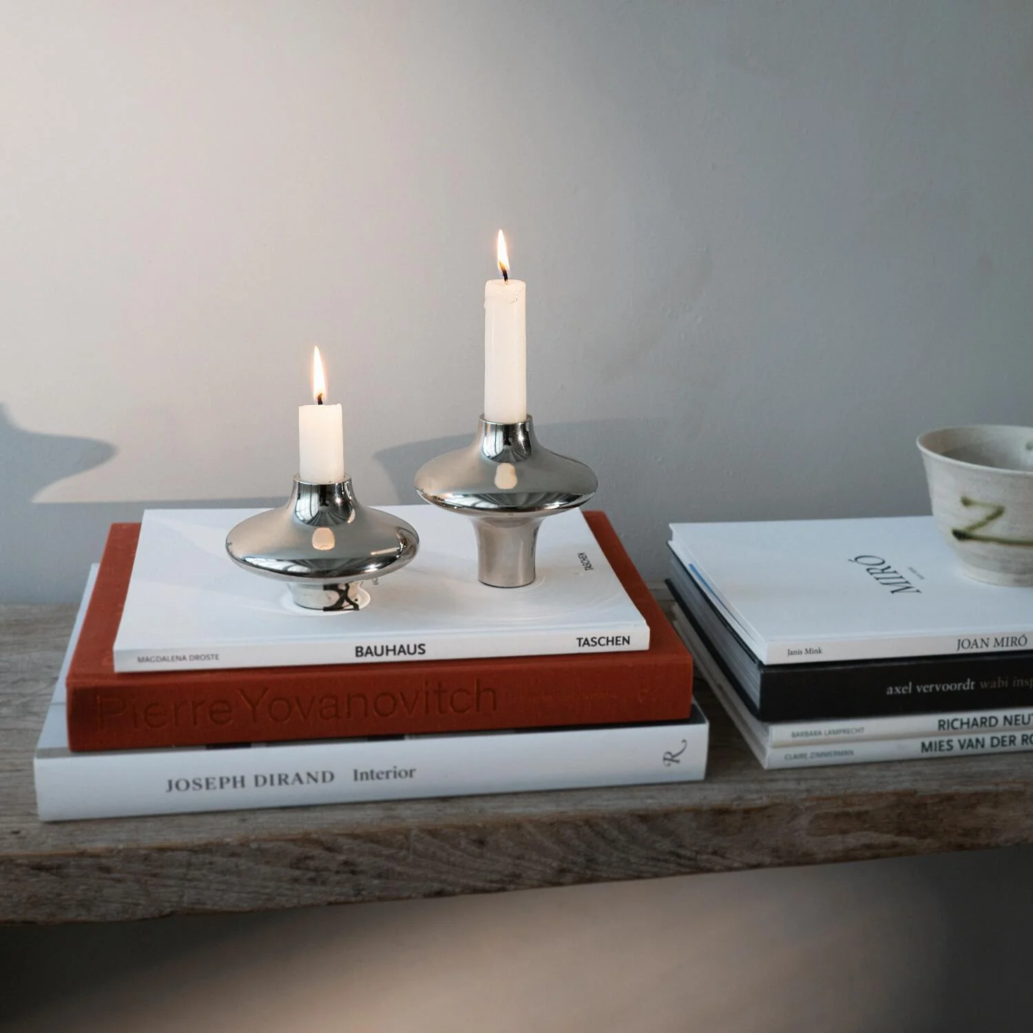 Hein Studio  Doublet no. 02 lysestage, stor - sølv