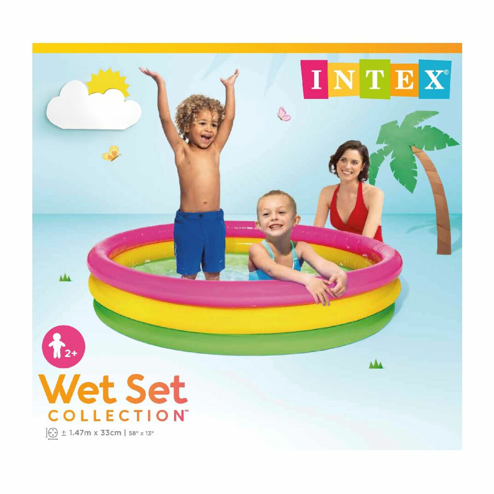 Intex Sunset Glow Zwembad 3 Rings 147x33 cm