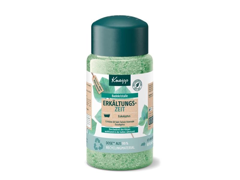 Kneipp Badesalz Erkältungszeit 600 g Natürlicher Badezusatz mit ätherischem Eukalyptusöl