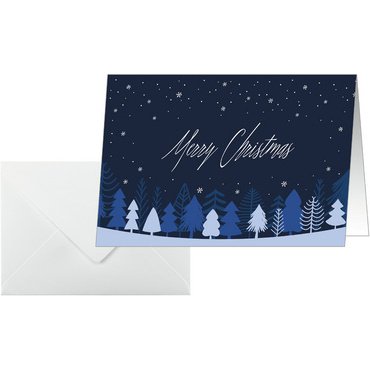 Carte de Noël 'Snowflake Serenity', A6 paysage (A5)