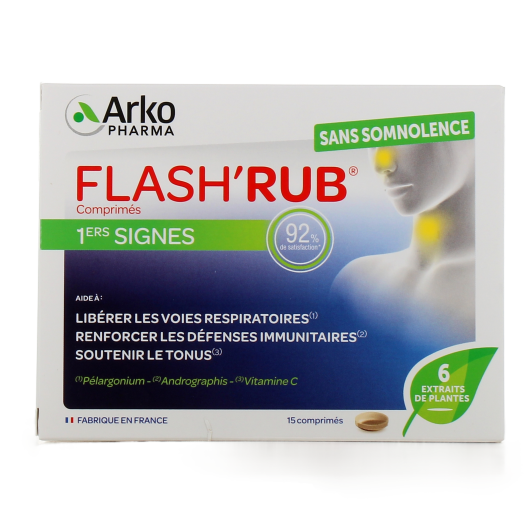 Flash'Rub 15 Comprimés Arkopharma - Pharmacie des Drakkars