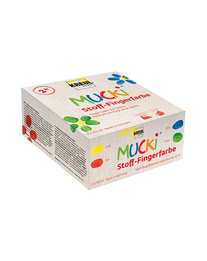 Fingerfarbe MUCKI TEXTIL 4er-Set