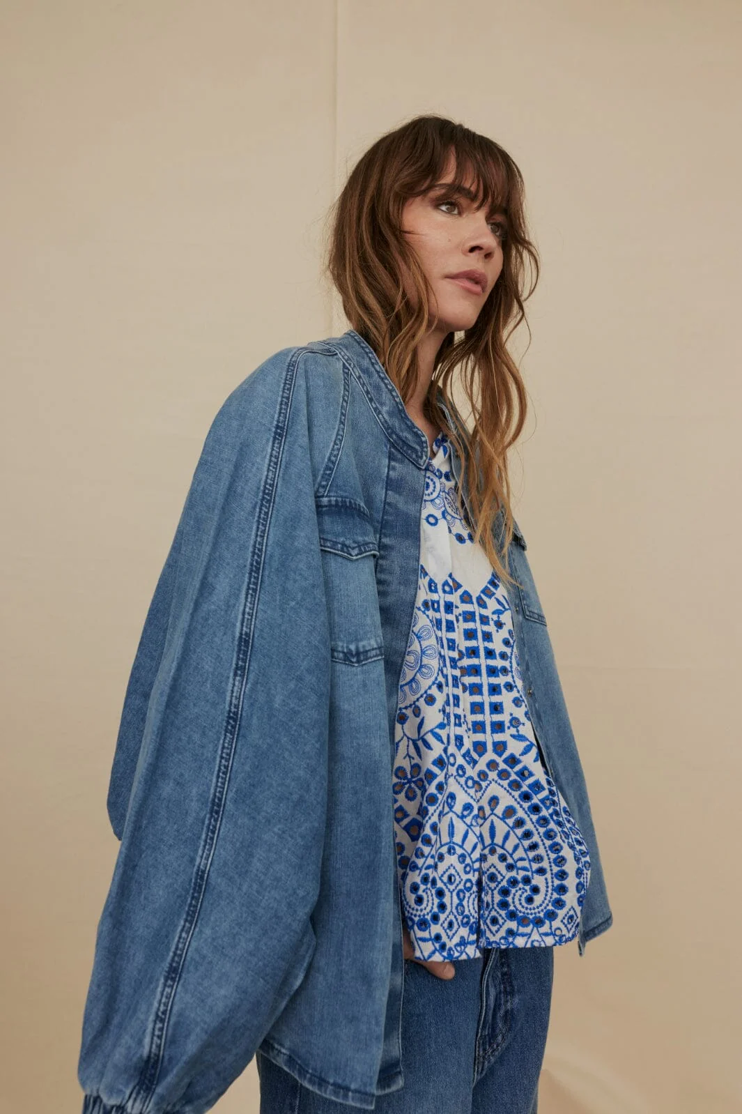 Gossia Basmago Millie Shirt blue jean