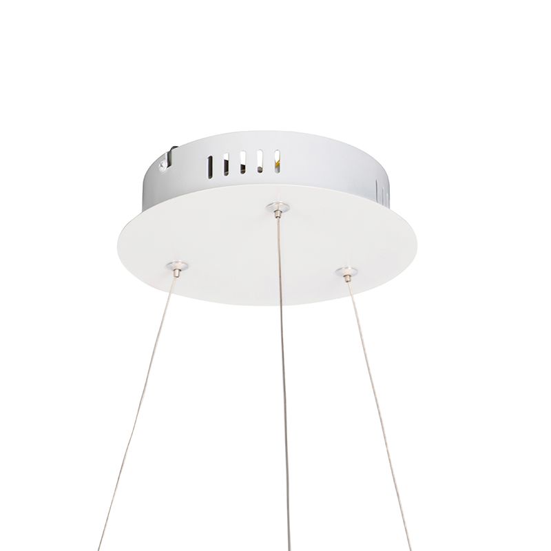 Moderne hanglamp wit 74 cm incl. LED dimbaar - Rowan