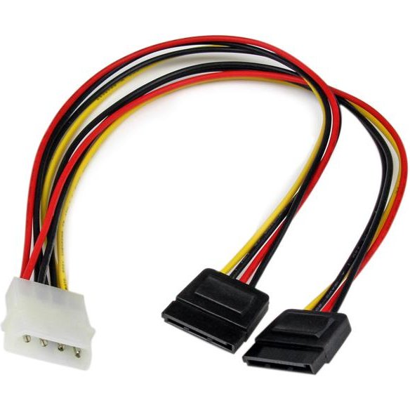 StarTech.com Câble d'Alimentation Adaptateur en Y Molex vers Double SATA - 30 cm
