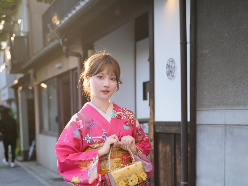 Bloomsoon - Print Kimono Robe / Accessoire / Set
