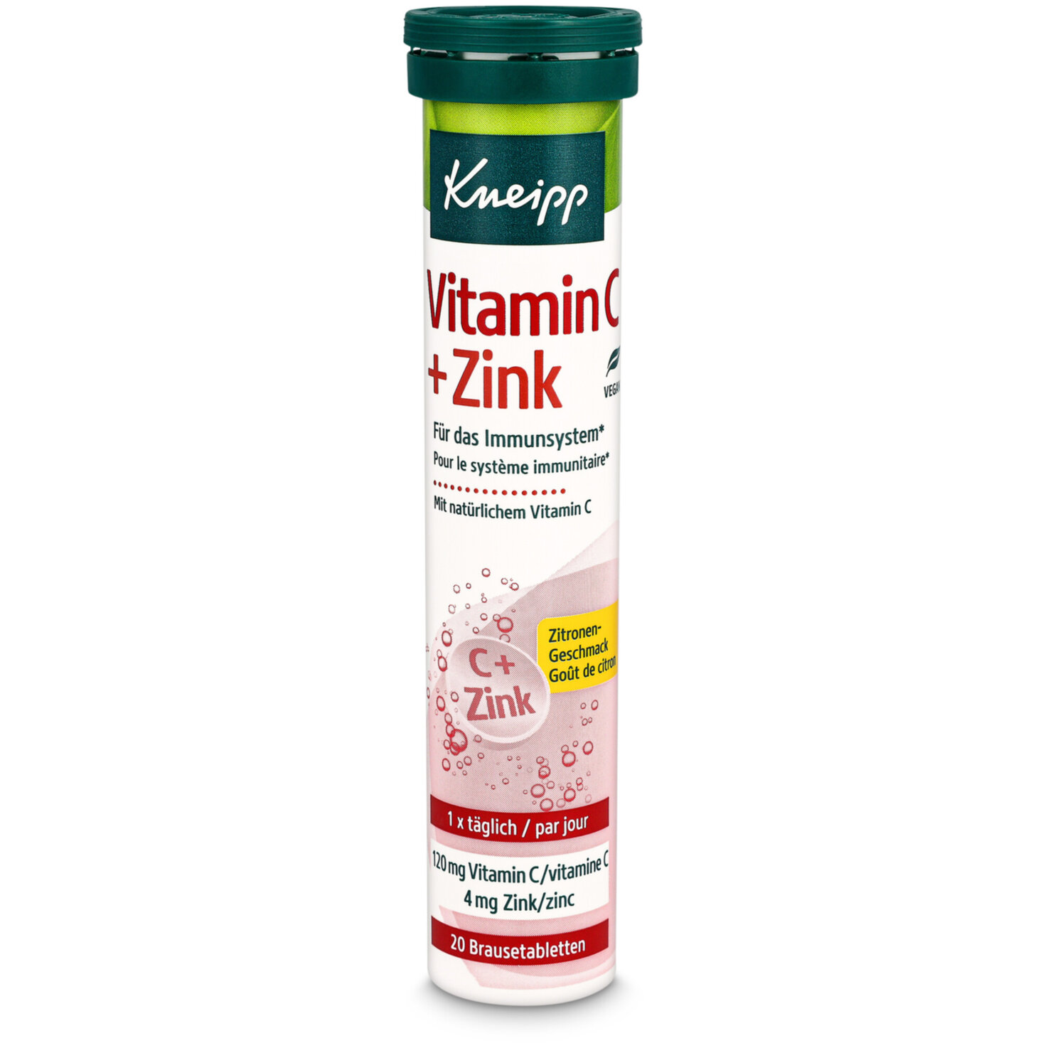 Kneipp Vitamin C + Zink 20 Brausetabletten