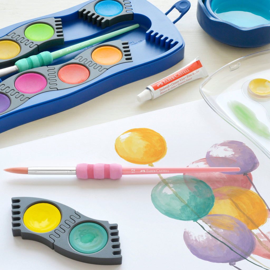 Pincéis Soft Touch nº 2/4/10/12 4 unidades Faber Castell