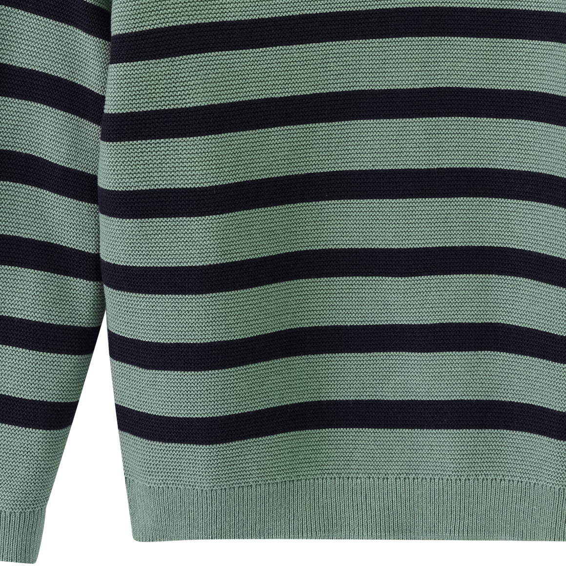 Topolino Jungen Strickpullover mit Streifen dunkeloliv