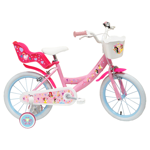 Bicicleta infantil Disney Princess de 40 cm (16 polegadas), para meninas de 5 a 7 anos.