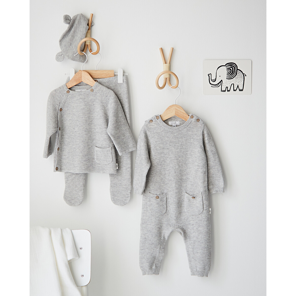 COLEÇÕES LA REDOUTE<br>Lang combipakje em tricot