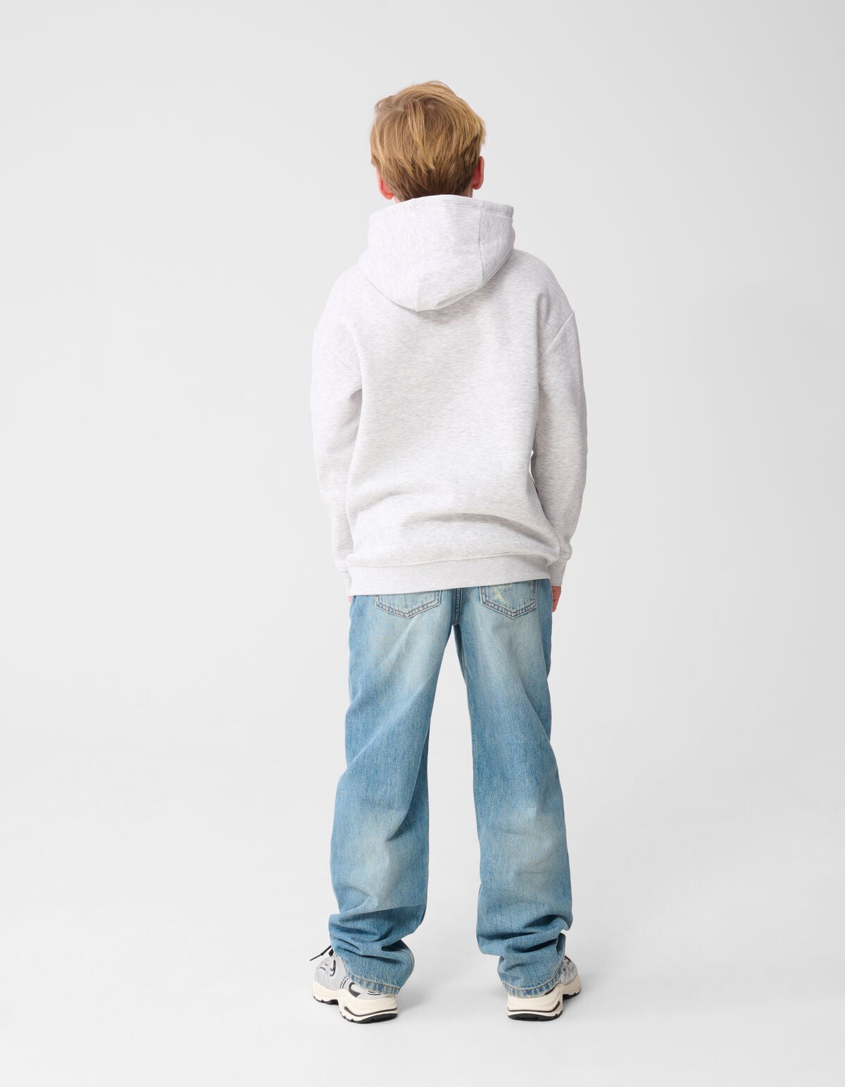 Minimal Hoodie Lichtgrijs