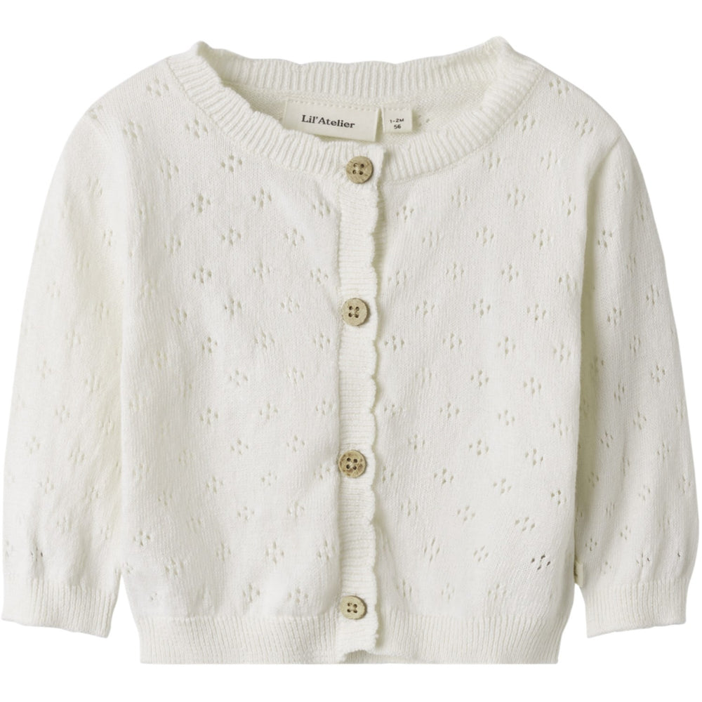 Køb Lil'Atelier Coconut Milk Gliva Ivo Strik Cardigan