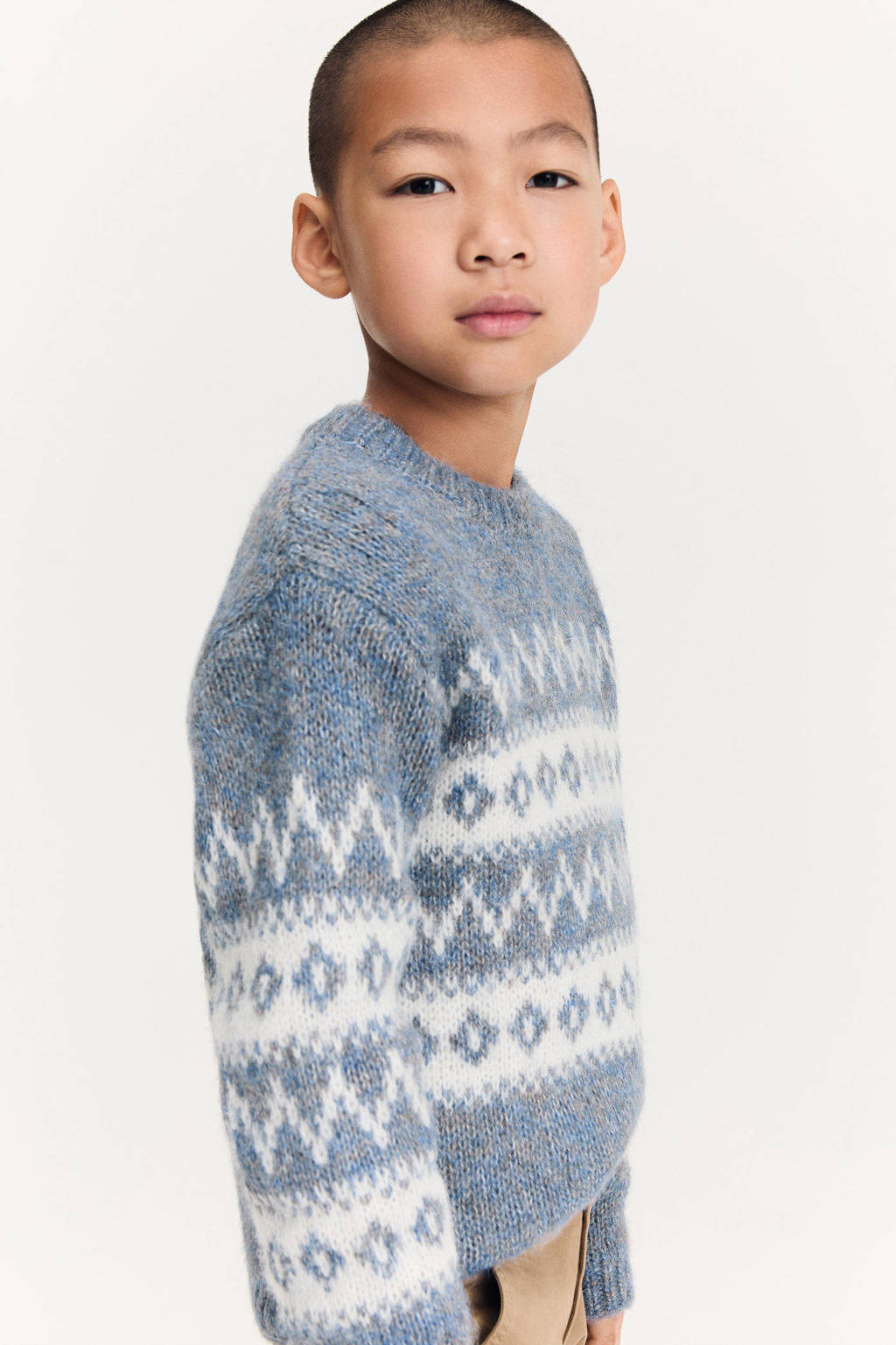 Mango Kids gebreide trui blauw