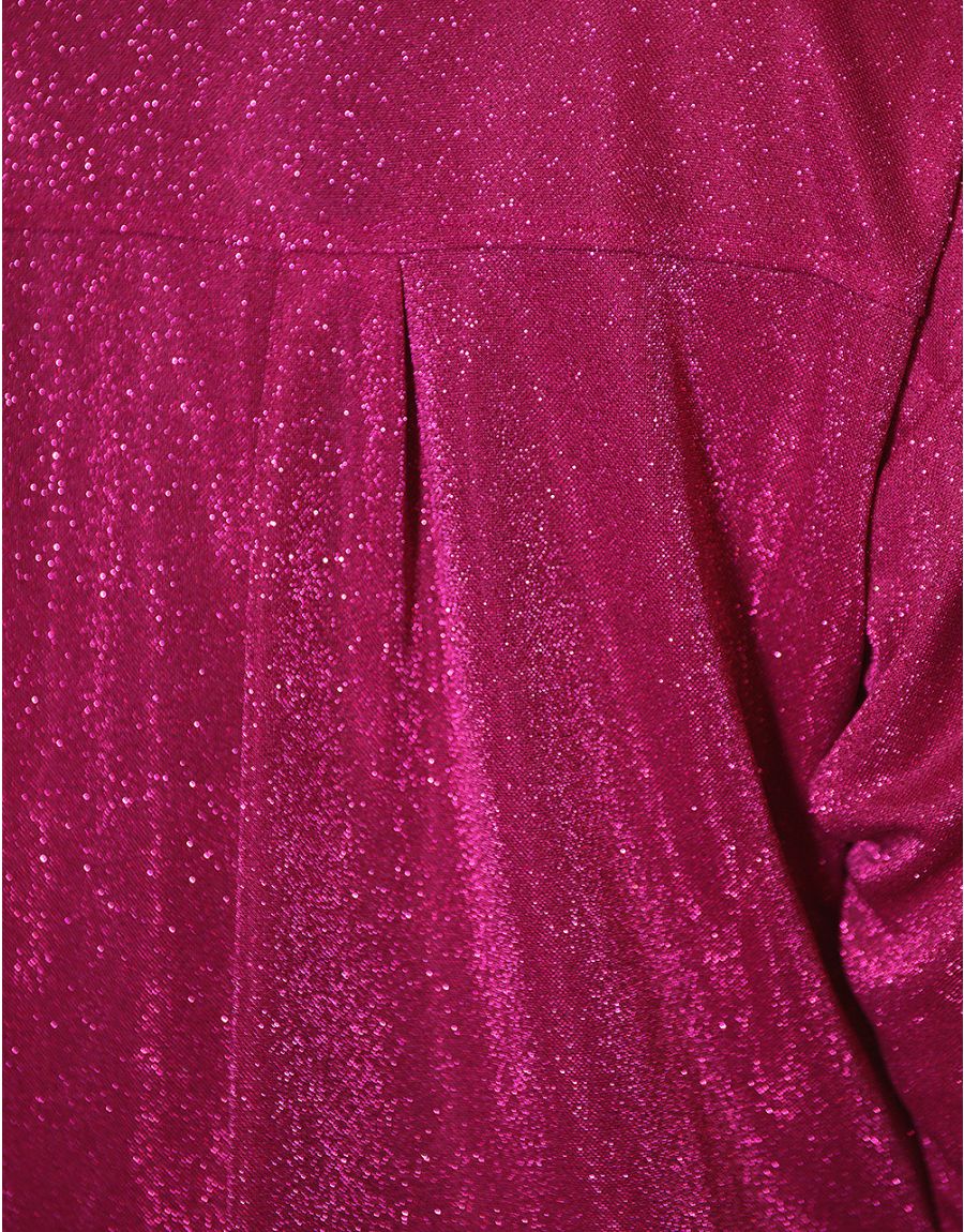 Chemisier drapé fuchsia