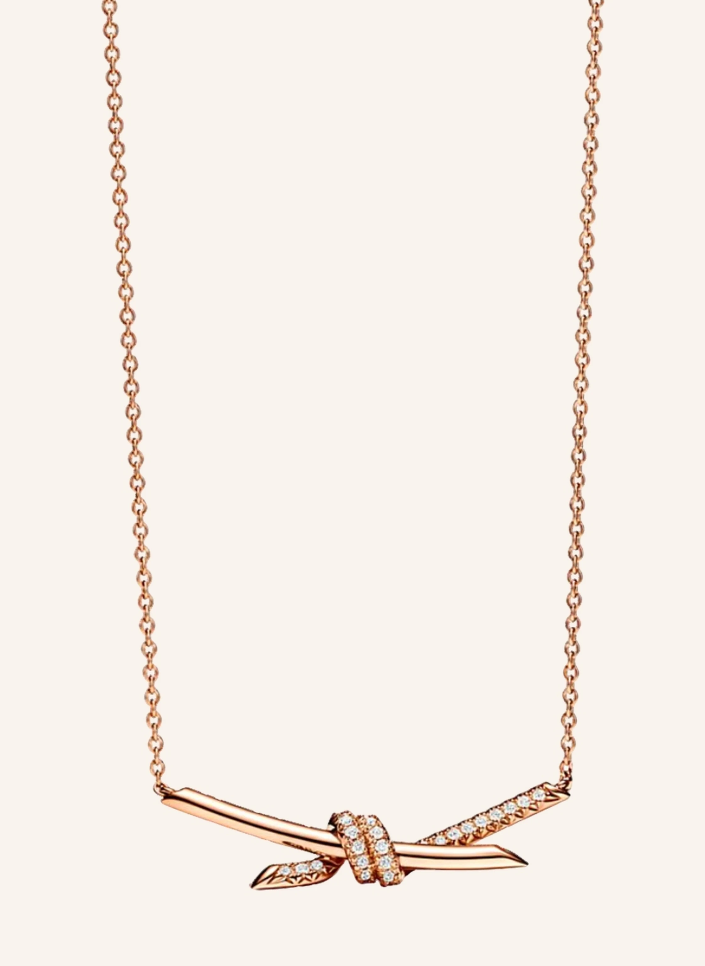 TIFFANY & Co. Tiffany Knot HALSKETTE aus 18 Karat Roségold
