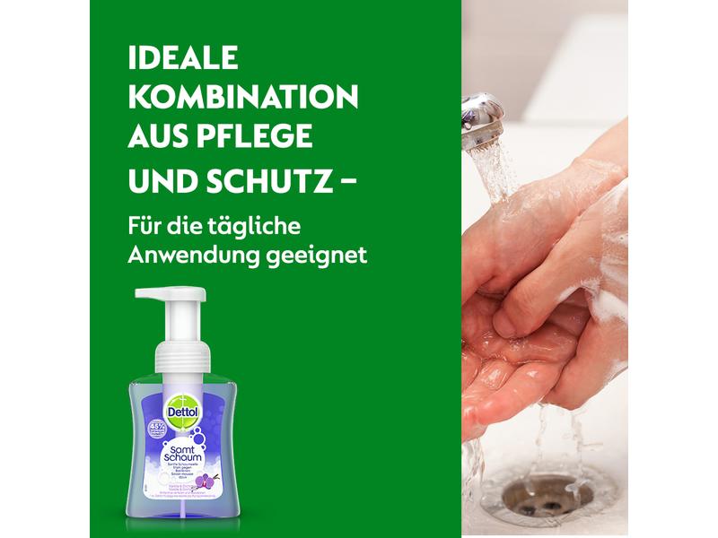 Dettol Schaum Seife Vanille Orchidee 250 ml Pflegende Seife für saubere und geschmeidige Hände
