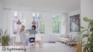 Lightswing ophangsysteem single mat zwart 90 cm
