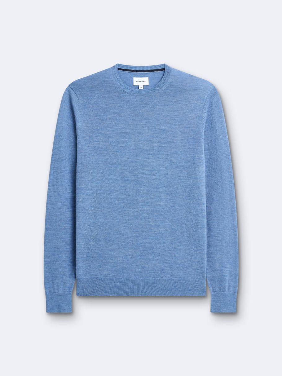 Pull col rond en laine mérinos