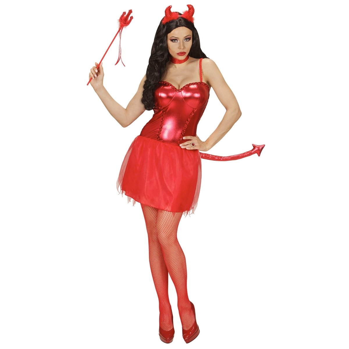 Halloween Jurk Rood Dames Duivel 3 delig