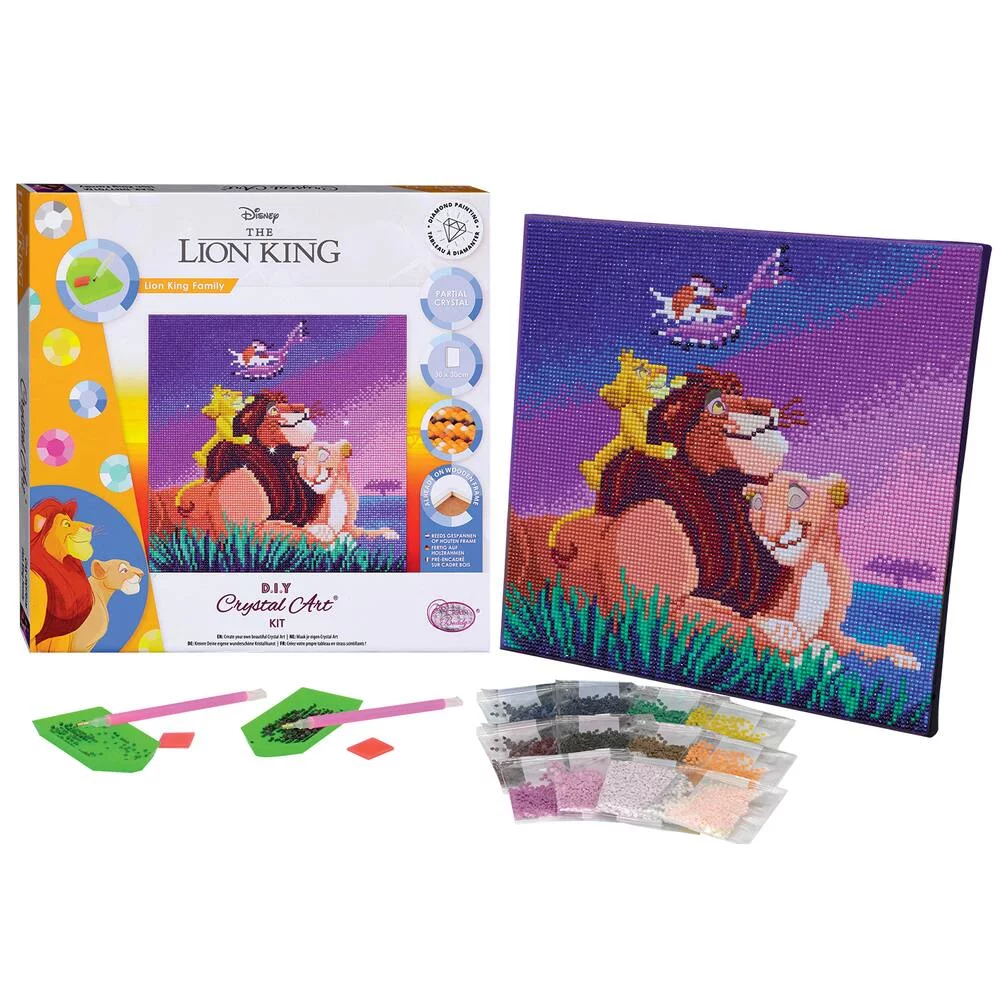LE ROI LION - KIT TABLEAU A DIAMANTER
