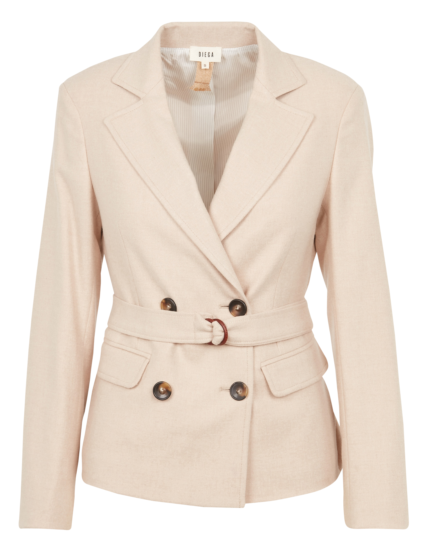 VANIO - Veste ajustée col tailleur | Blanc