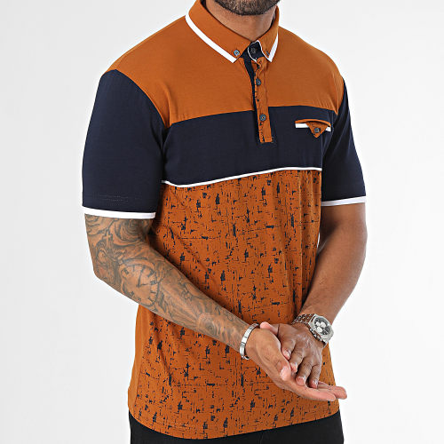 Polo Manches Courtes Marron