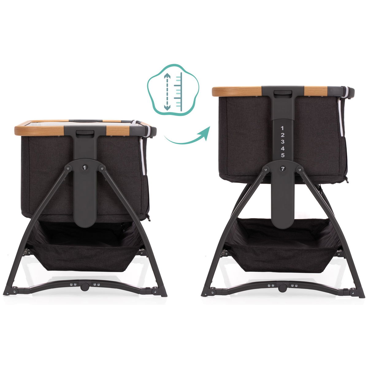 fillikidfillikid   Beistellbett Scandic grau melange