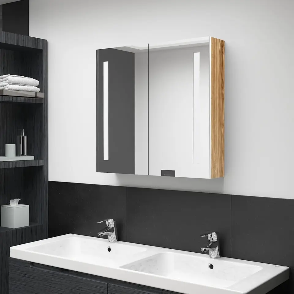 vidaXL - Badkamerkast - Wit - MDF - 62 x 14 x 60 cm