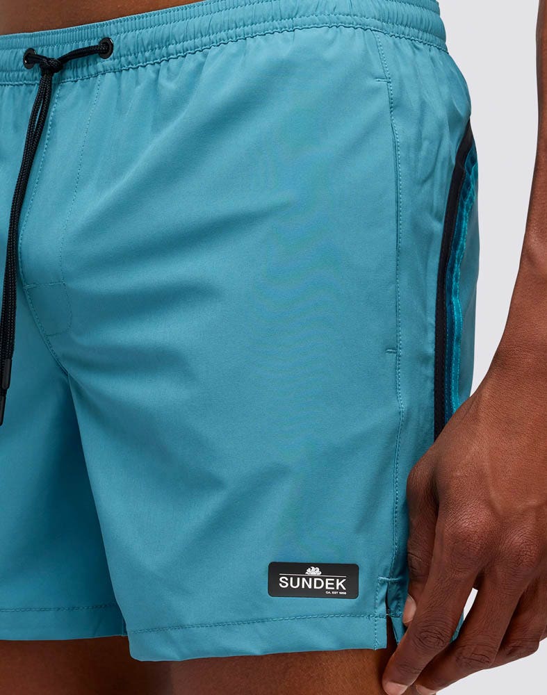 Sundek  Stretch Elastic Waist Short Swimshorts