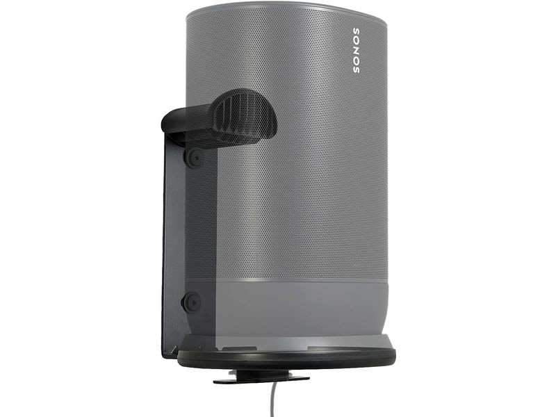 SANUS Wandhalterung Sonos Move Schwarz Wetterfeste Lautsprecherhalterung für Sonos Move