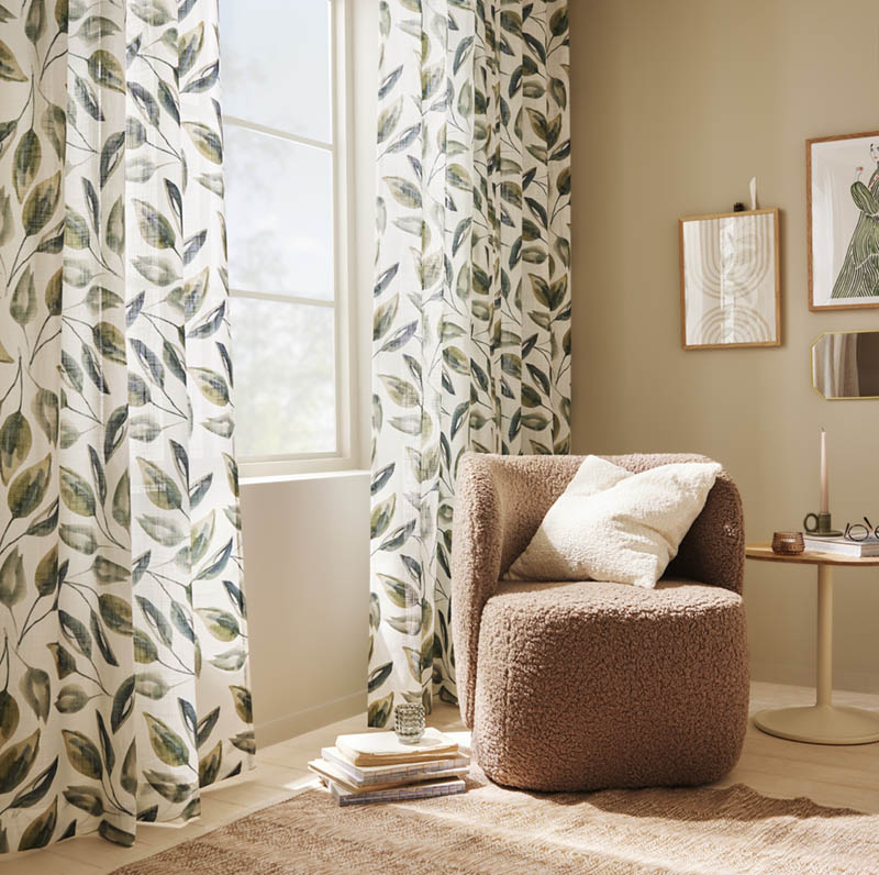 Grenada gardin 135x160 grønn