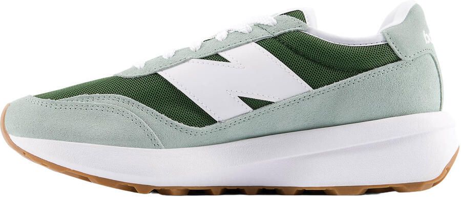 New Balance 370 Sneakers Dames Groen Leer