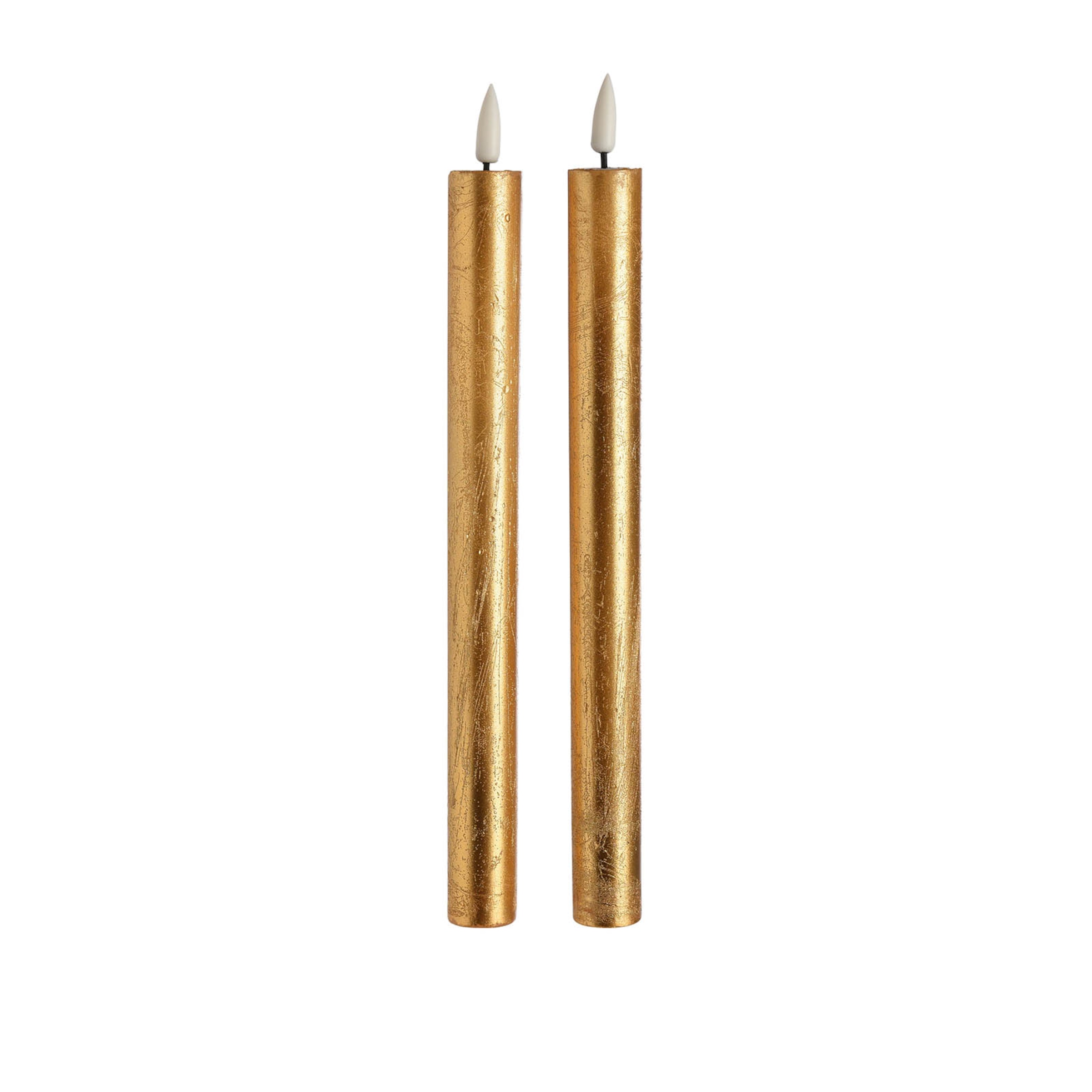 gold, ⌀ 2 x H 24 cm, 2 Stück
