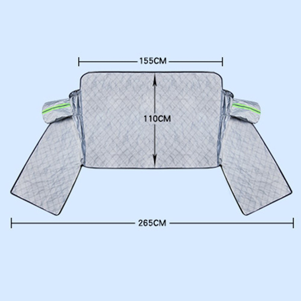 (146x113cm) Magnetische Auto Windschutzscheiben Abdeckung Winter Frostschutz - Silber