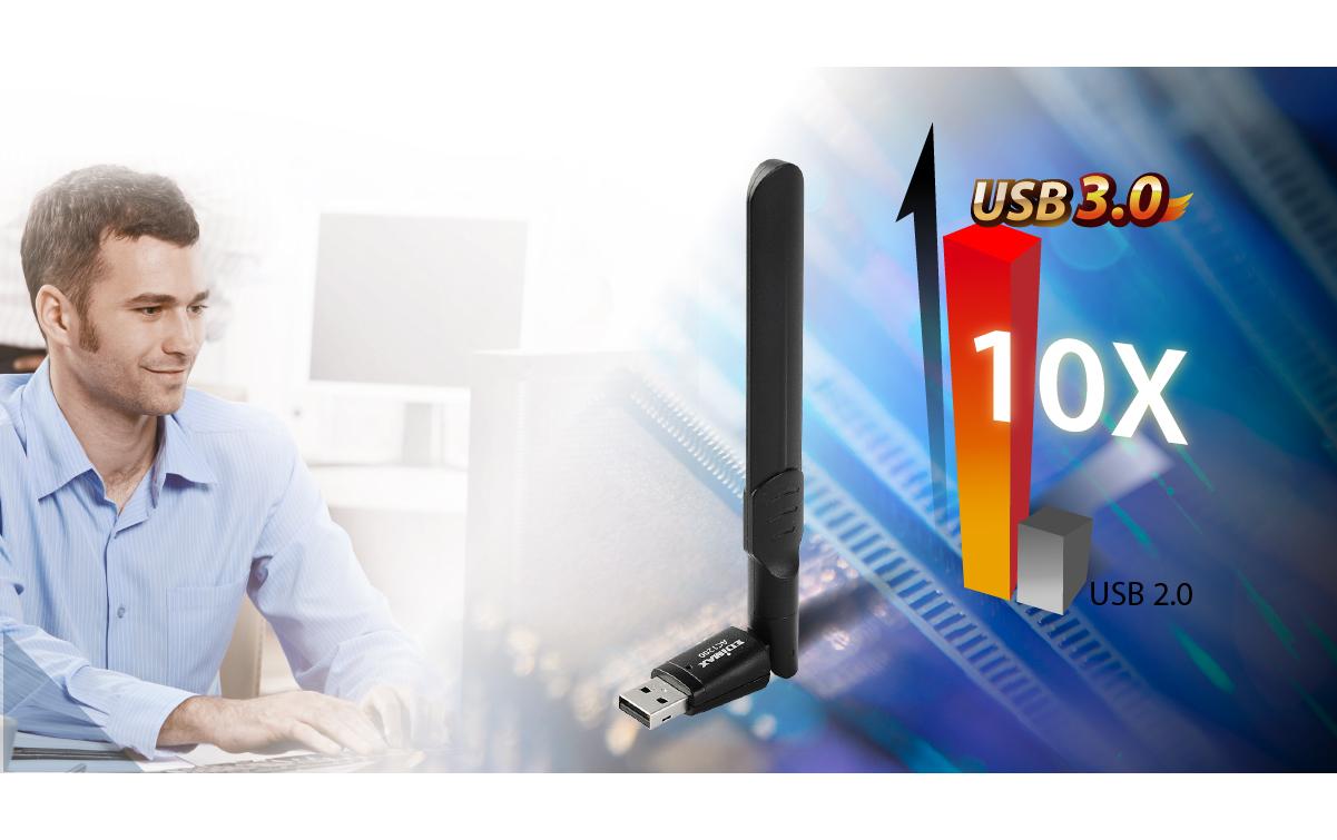 WLAN-AC USB-Stick EW-7822UAD, MU-MIMOAC1200 Dual-Band Wi-Fi USB 3.0 Adapter