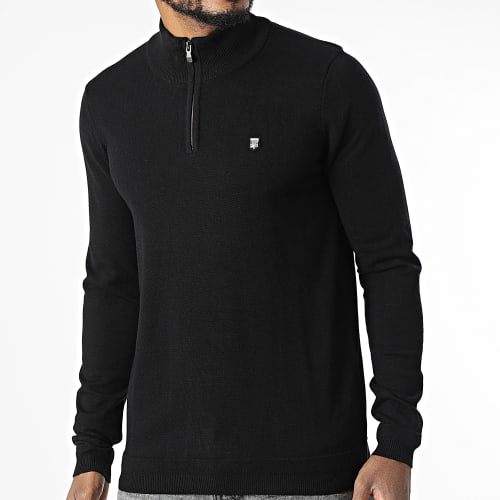 Pull Col Zippé Marty 2 Noir