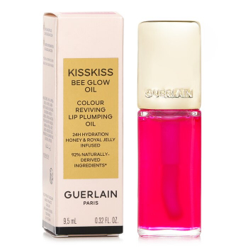 Guerlain KissKiss Bee Glow Oil Colour Reviving Lip Plumping Oil # 458 Rose Pop Glow