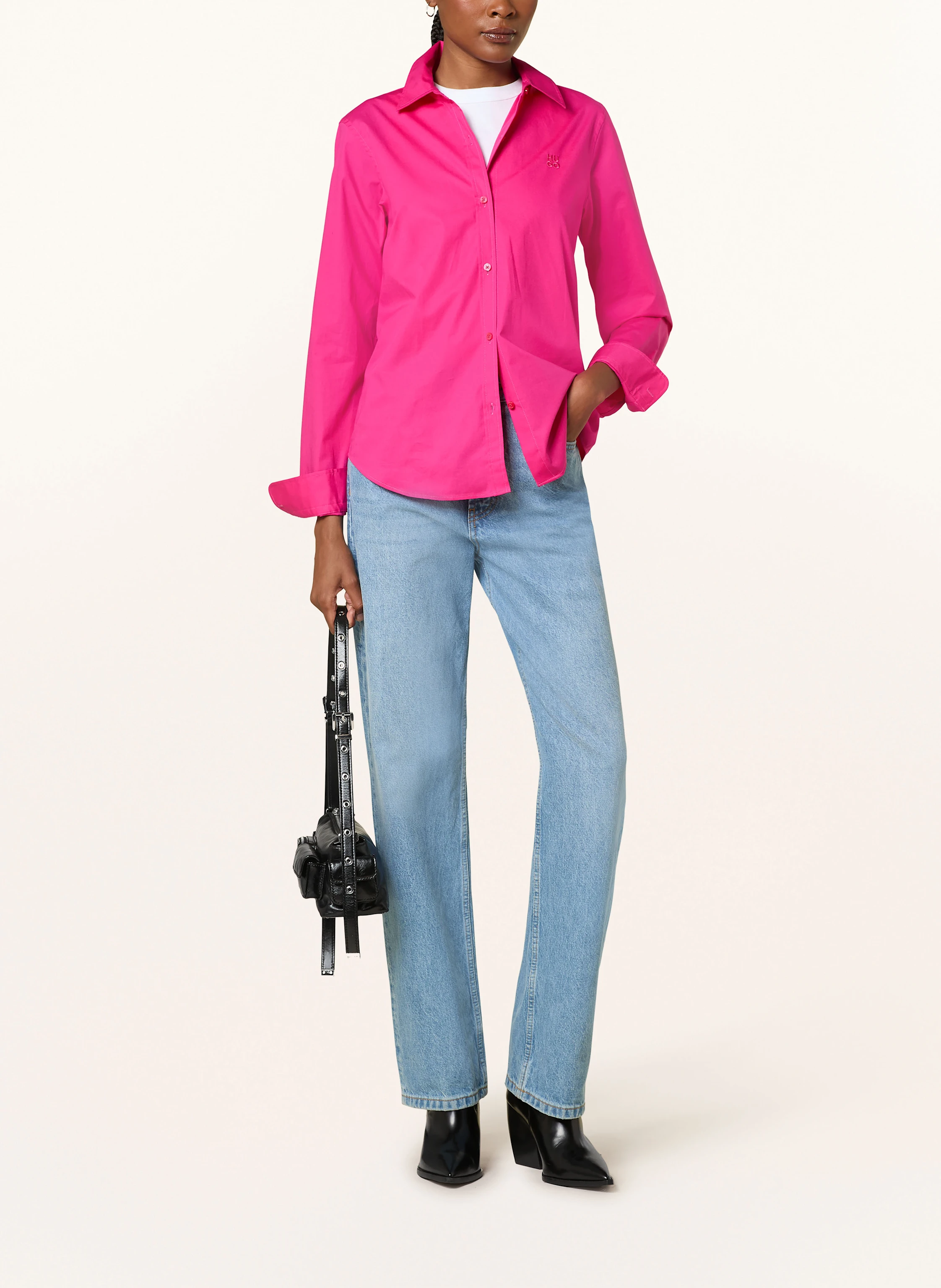 HUGO Hemdbluse THE ESSENTIAL SHIRT