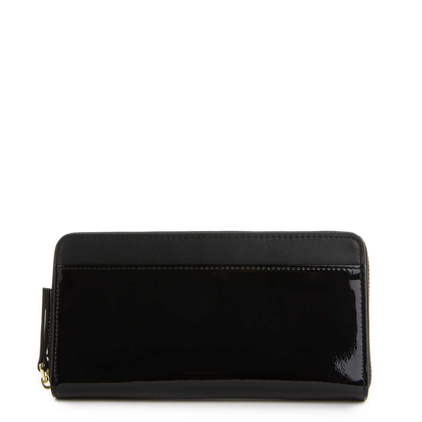 Portefeuille bi-matière cuir | Noir