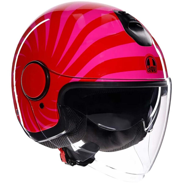 AGV - Casque Eteres Tropea Rouge / Rose