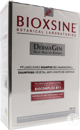 Bioxsine DermaGen Shampoing Végétal Cheveux Normaux Flacon 300ml