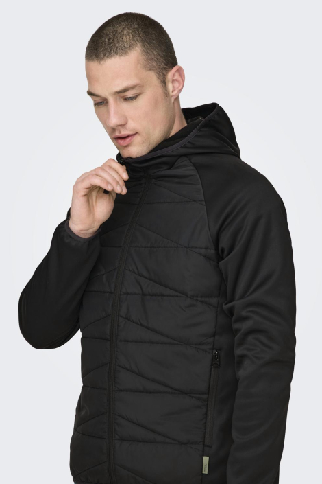 Only & Sons zwarte heren jas