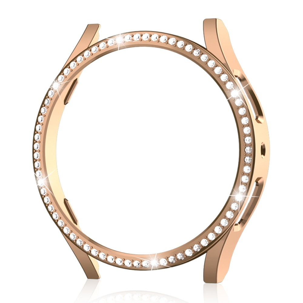 Samsung Galaxy Watch 6 (40mm) Hardcase Glitzer Strass Bumper Hülle - Roségold